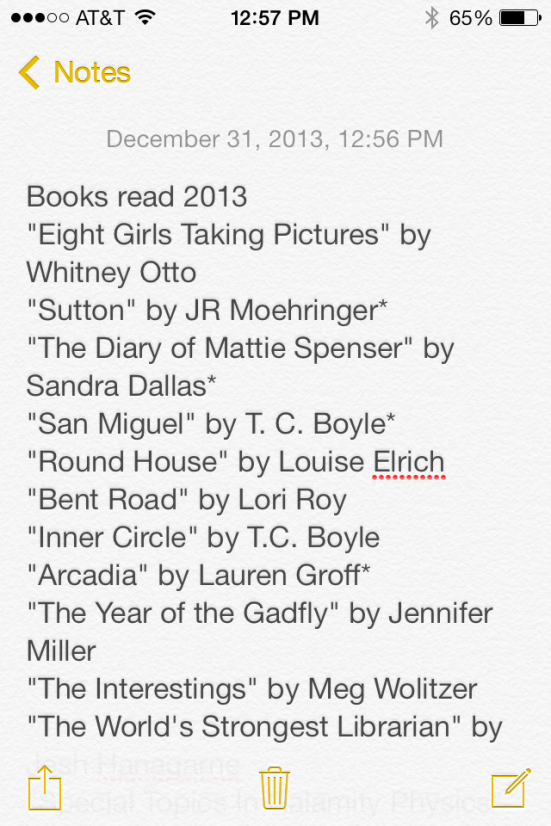 books 2013